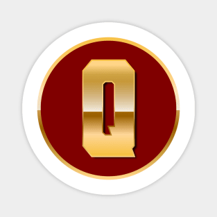 Gold letter Q Magnet